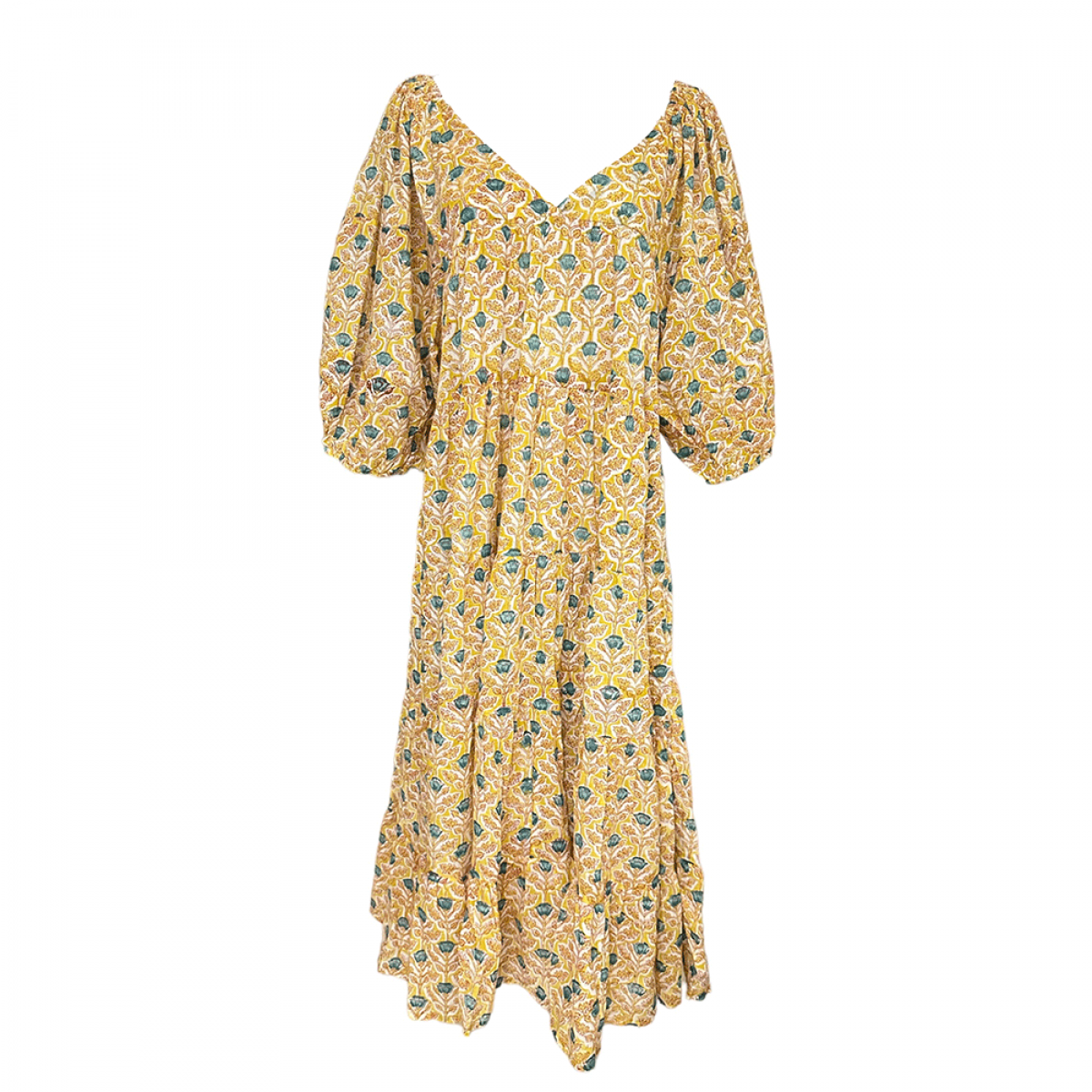 Shop online cotton block printed dress for women ANGELA JEY Shop online cotton block printed dress for women ANGELA JEY
