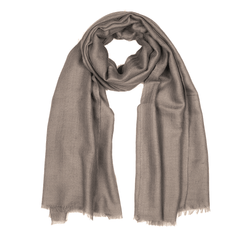 Plain Pashmina Stole - Steel Grey