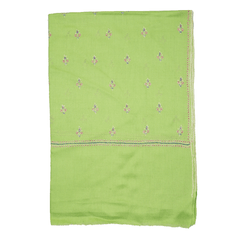 Embroidered Pashmina Stole - Grass Green