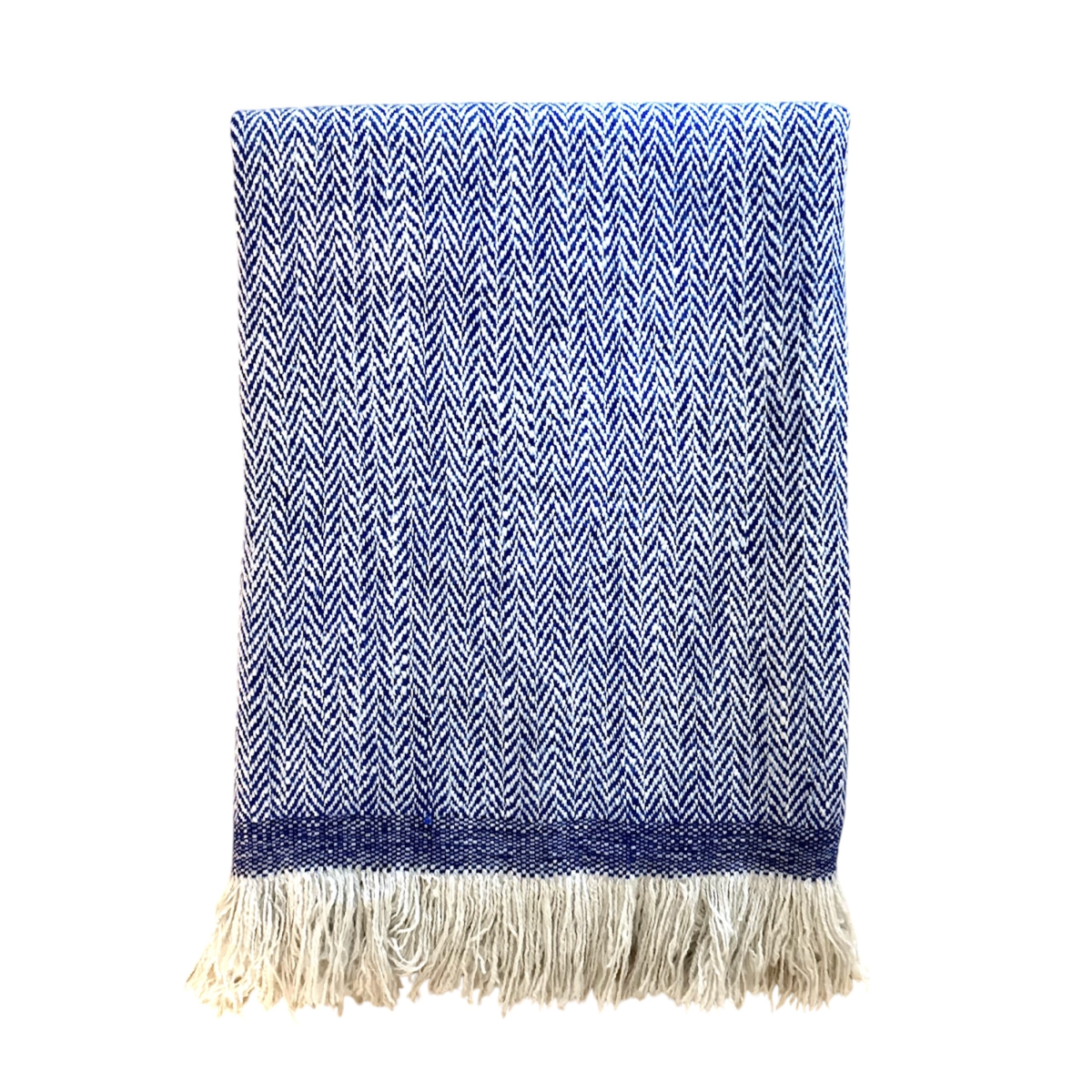 Herringbone Wool Throw from Kashmir Herringbone Wool Throw from Kashmir