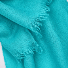 Sheer Plain Pashmina Stole - Belize Teal