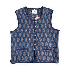 Quilted Vest - Dark Blue