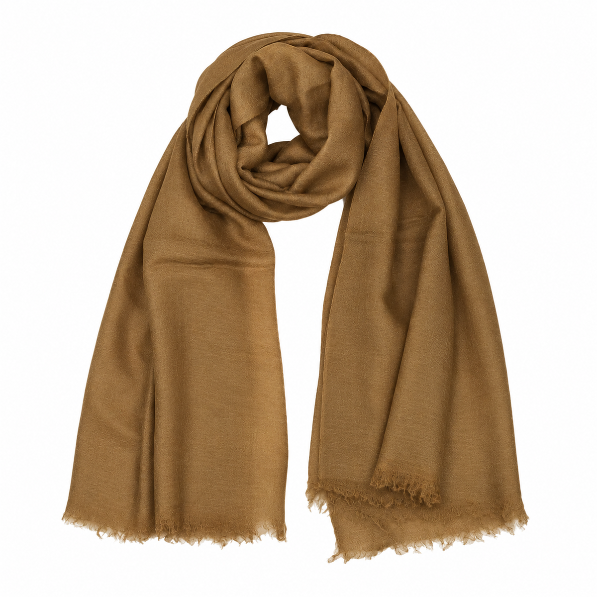 Sheer Plain Pashmina Stole - Bronze