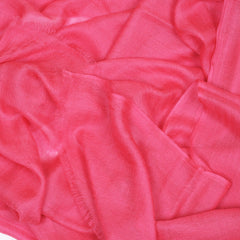 Sheer Plain Pashmina Stole - Hot Pink