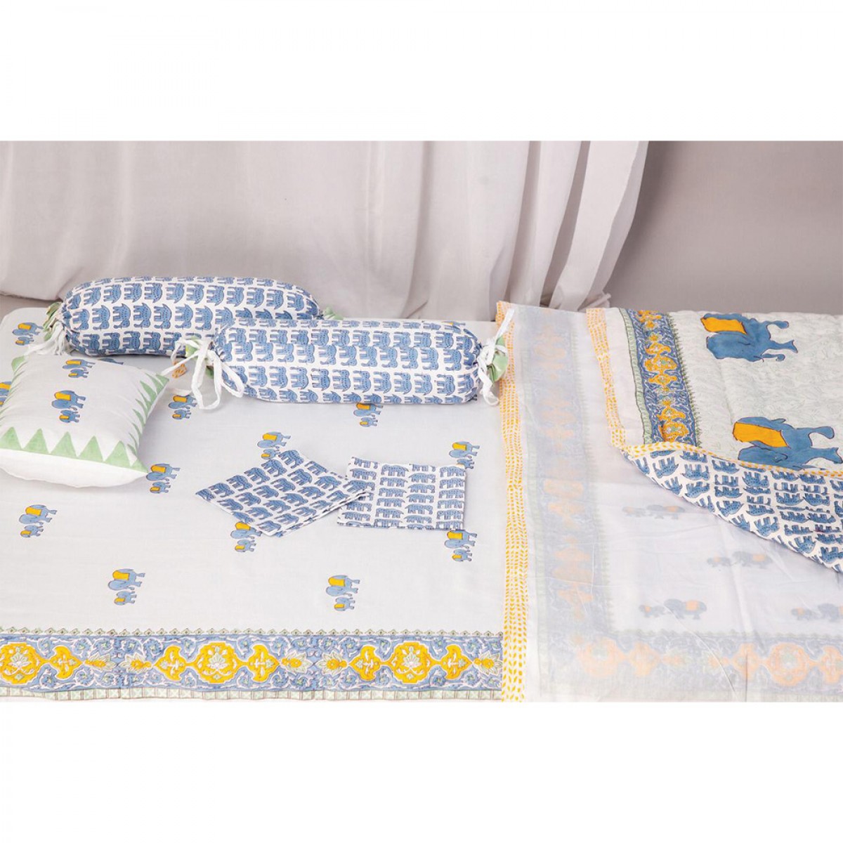 Baby Quilts Set - Elephant ( set of 6 )