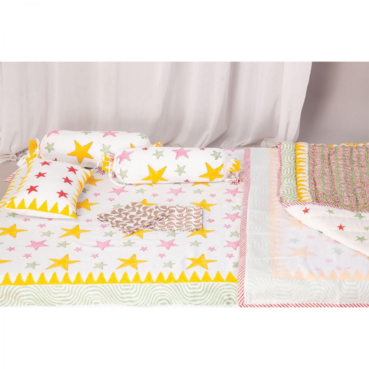 Baby Quilts Set - Multi Star ( set of 6 )