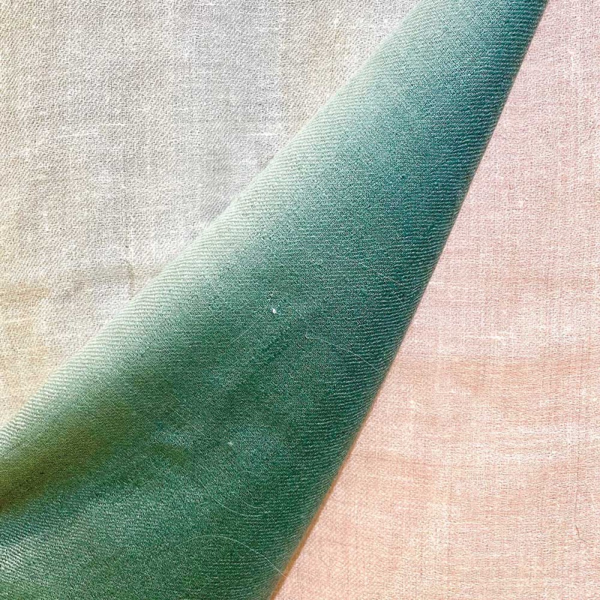 Ombre Pashmina Shawl - Pink Moss Green