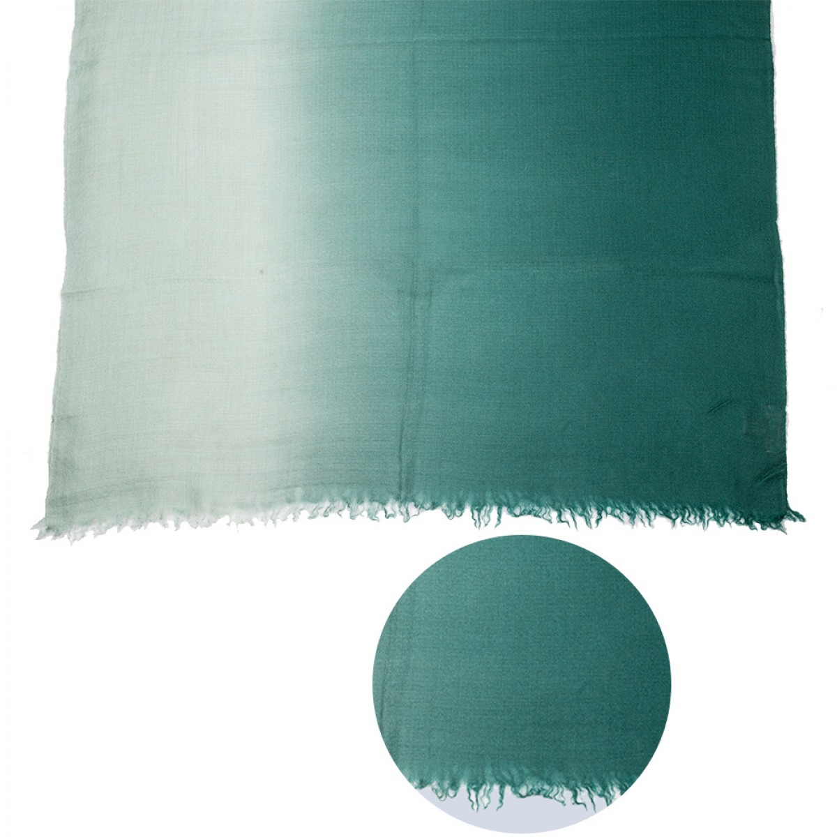 Ombre Pashmina Stole - Pine Green 