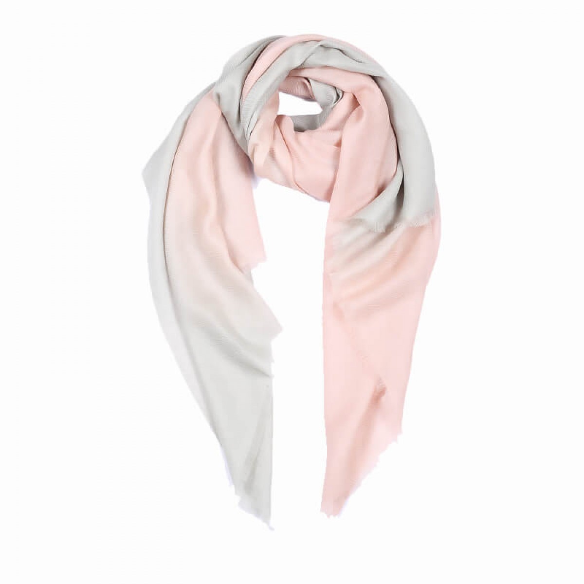 Ombre Pashmina Stole - Pink & Grey