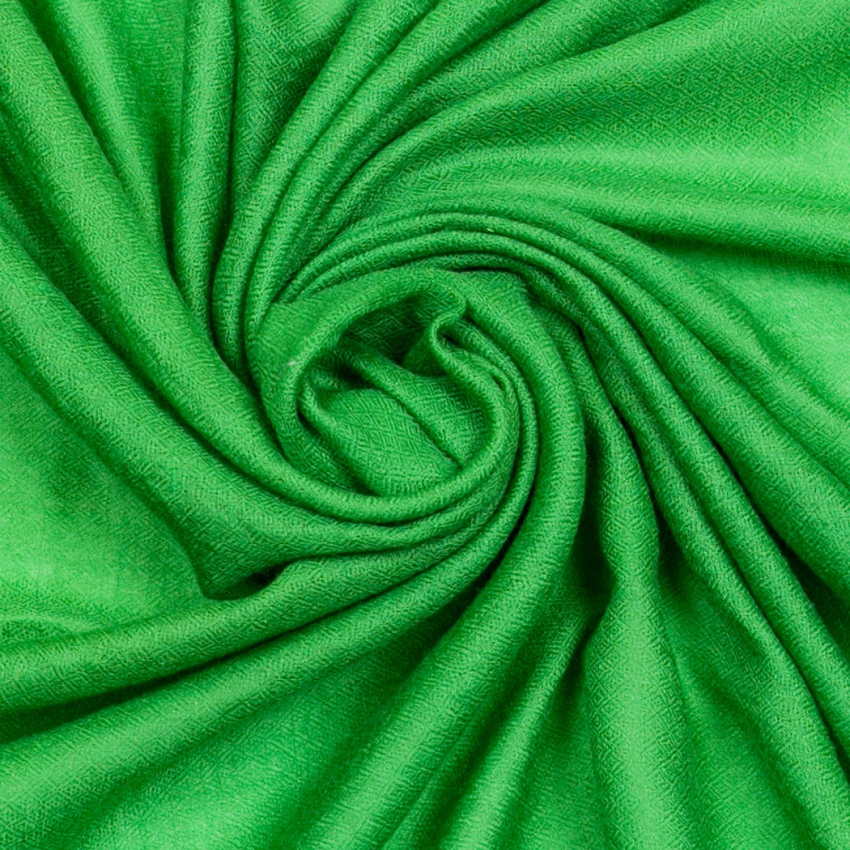 Pom Pom Pashmina Stole - Emerald Green