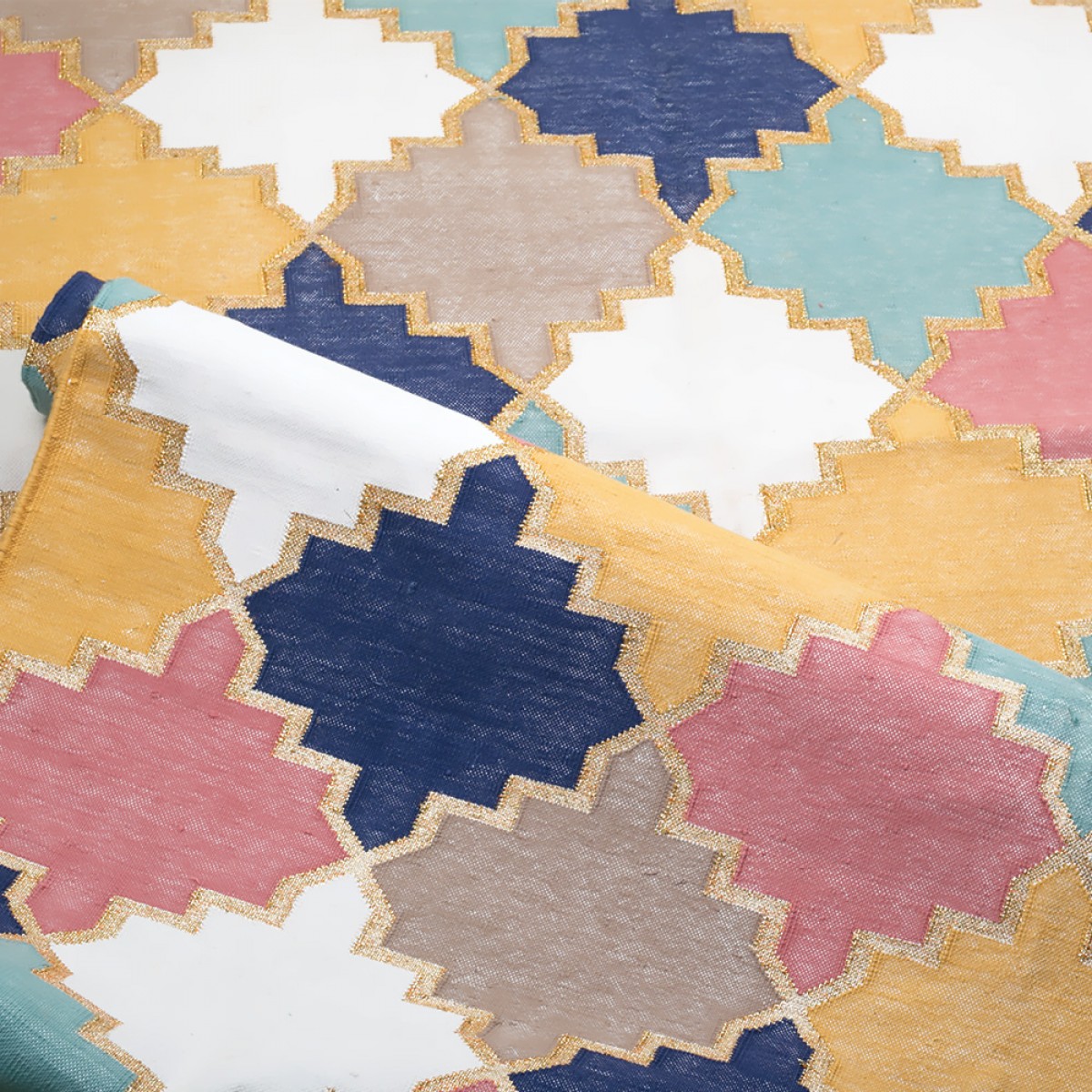 Cotton Floor Rugs - Multicolor 