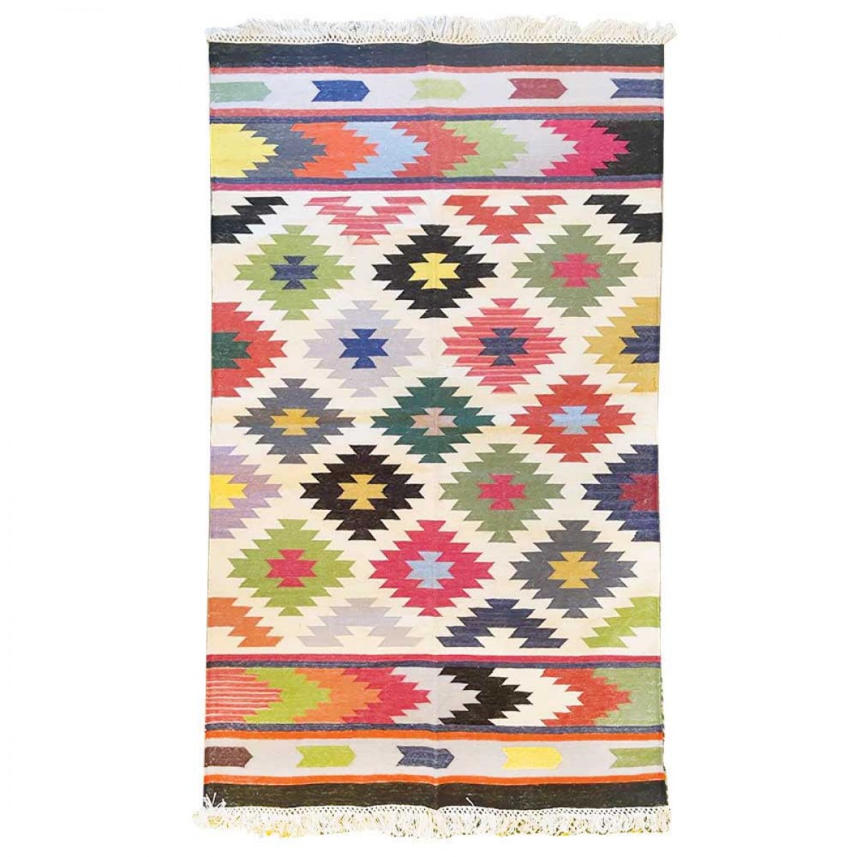 Cotton Floor Rugs - Multi Color Design (Made to Order)
