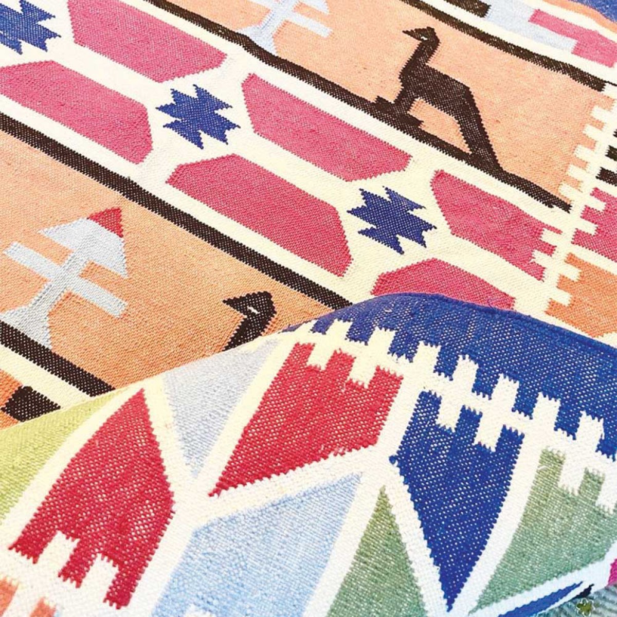 Cotton Floor Rugs - Multi Color (Made to Order)