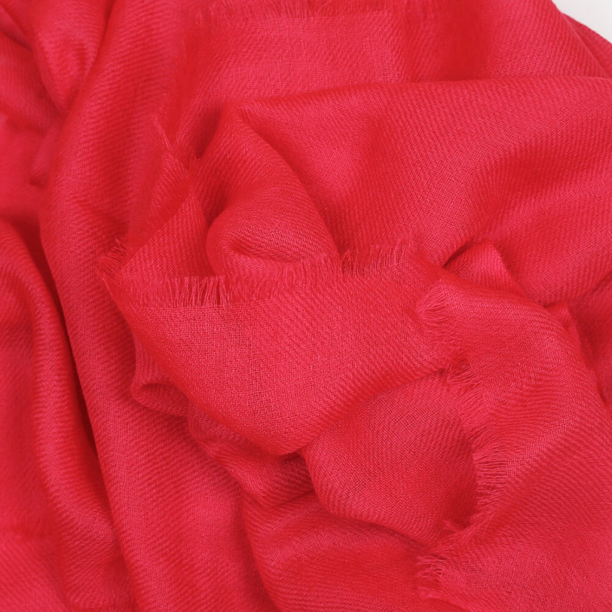 Sheer Pashmina Stole - Raspberry Red