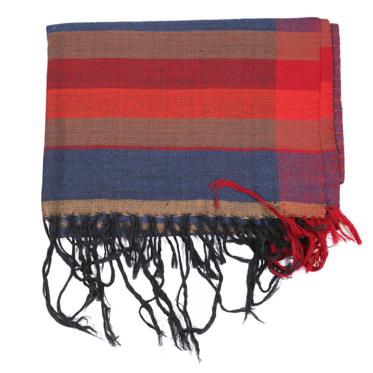 Himalayan Vibes Woolen Stole  - Stripes