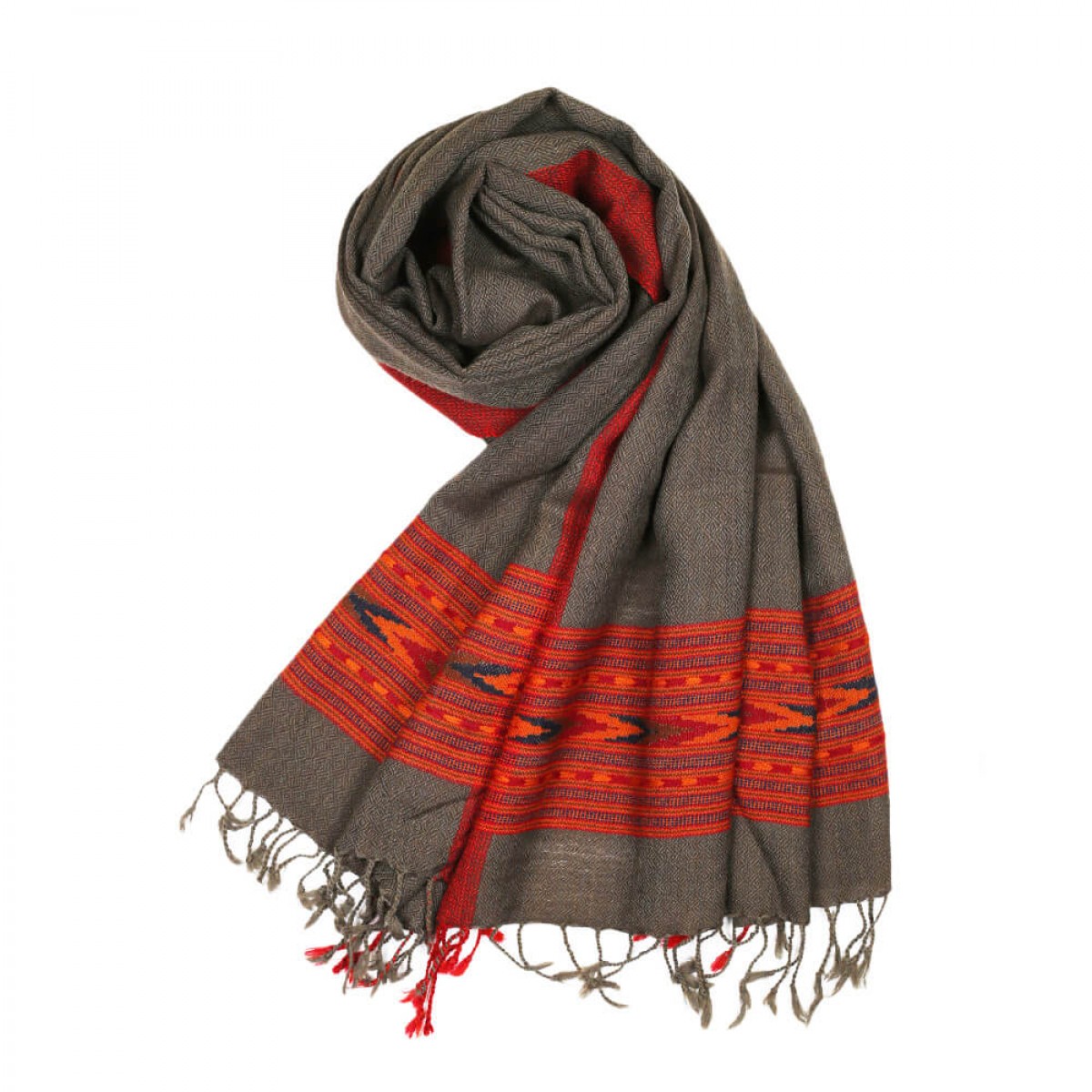 Himalayan Vibes Woolen Stole - Brown