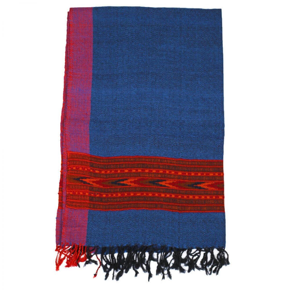 Himalayan Vibes Woolen Stole -  Blue